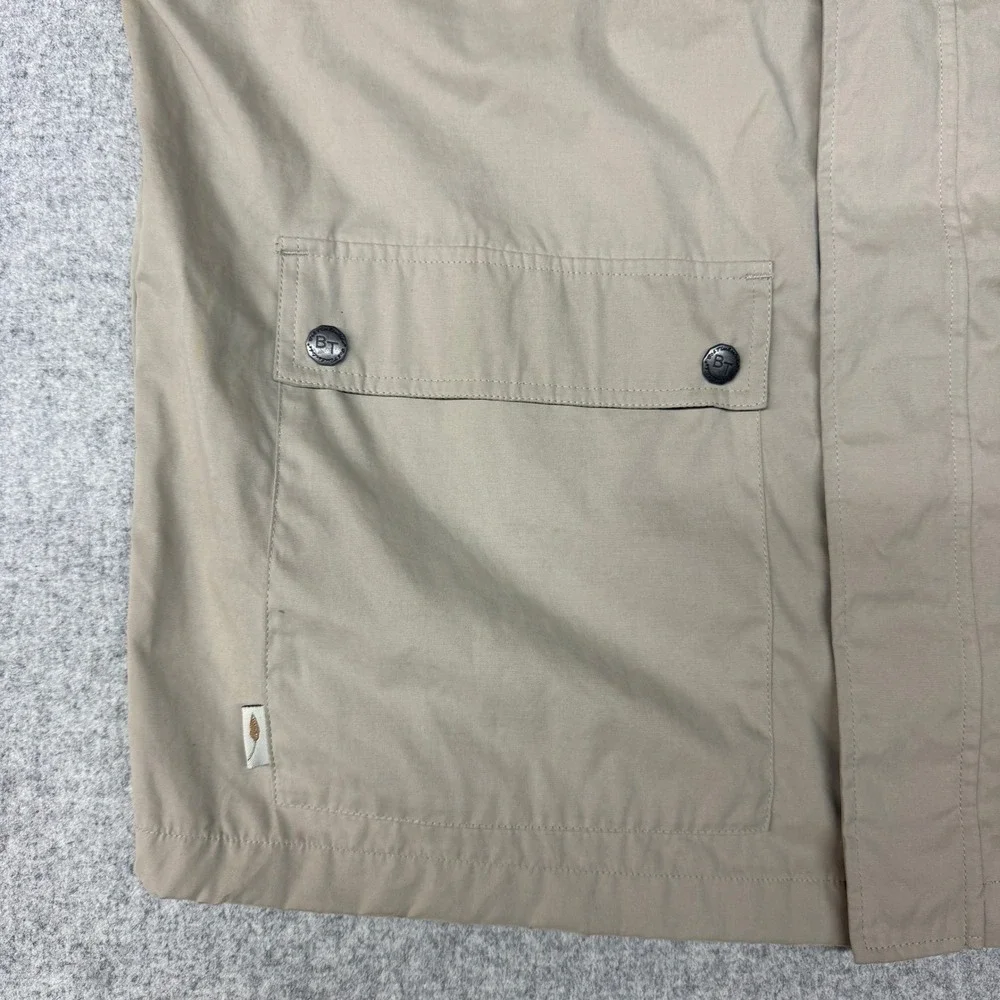 Bob Timberlake Utility Vest XL Tan Khaki Multi-Pocket Outdoor Safari Full Zip Me